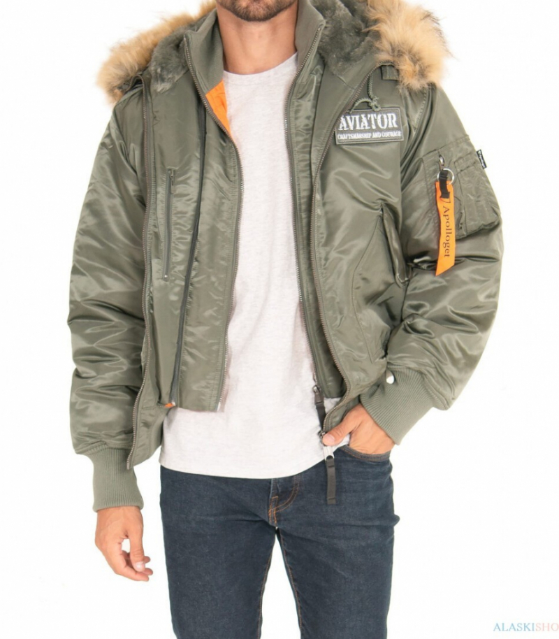 Куртка AVIATOR HD OLIVE/ORANGE